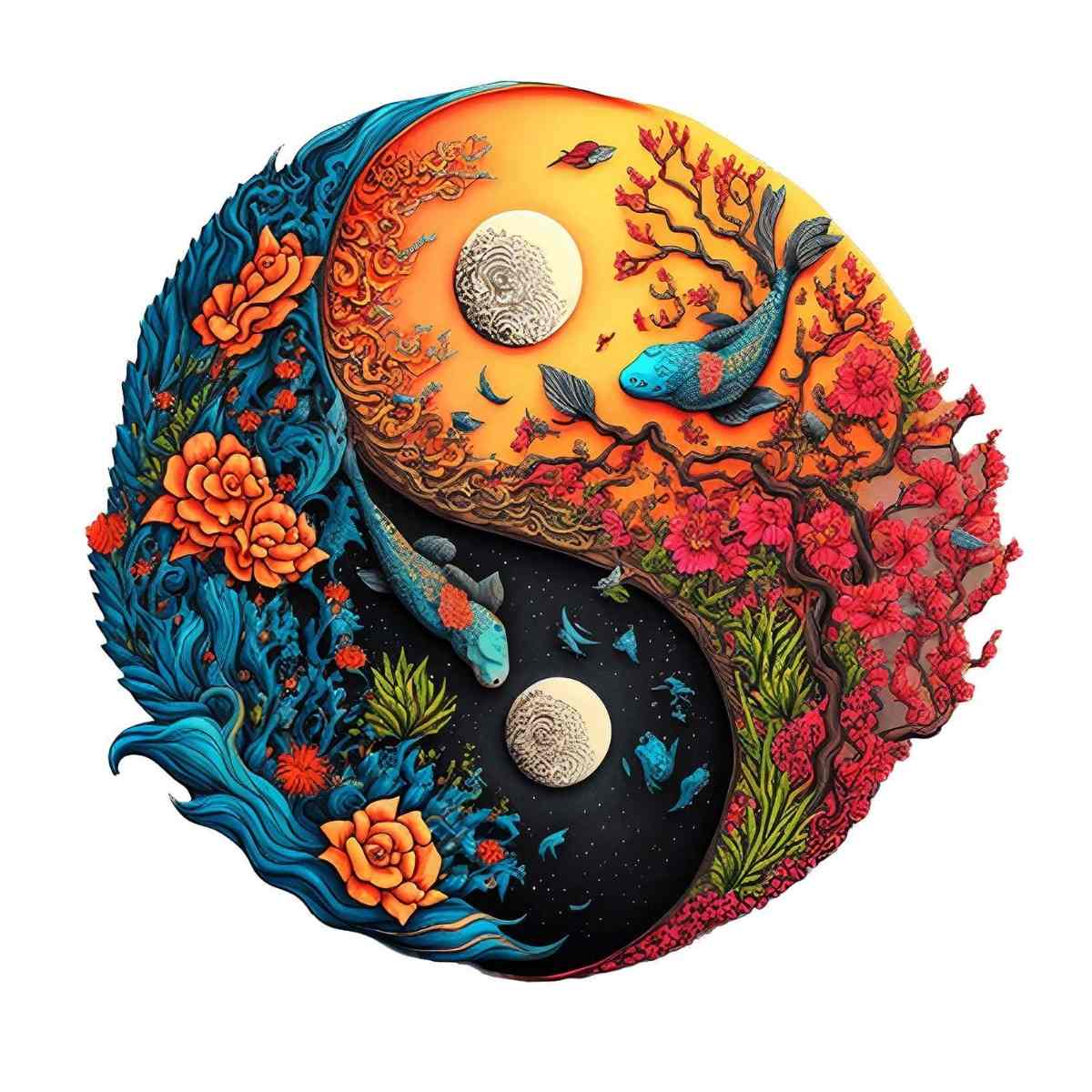 Natur Yin Yang - Puslespill