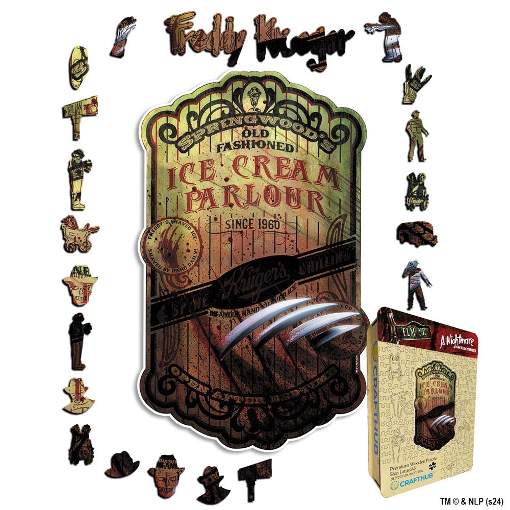 Freddy Krueger Ice Cream Parlour - puslespill i tre