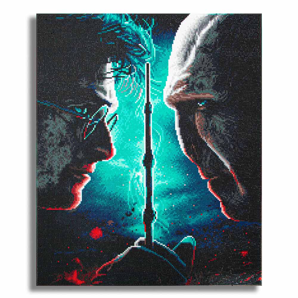 19.7" x 23.6" / 50cm x 60cm Harry Vs Voldemort - Diamond Painting Kit