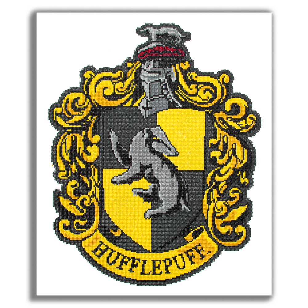 19.7" x 23.6" / 50cm x 60cm Hufflepuff Crest - Diamond Painting Kit