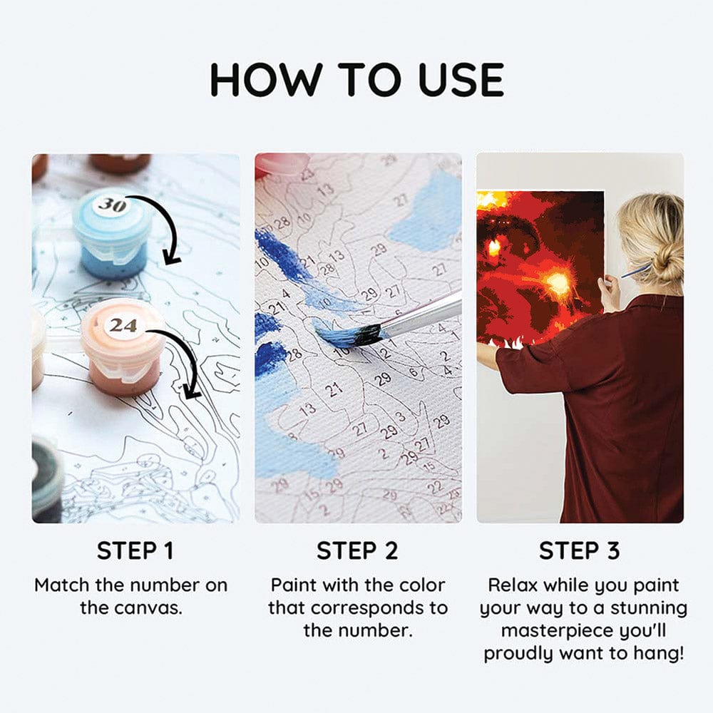 Painting By Numbers Kits 9.8" x 9.8" (25x25cm) You Shall Not Pass - Paint By Numbers Kit