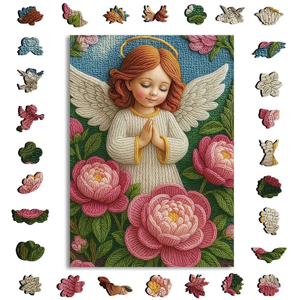 Wooden Jigsaw Puzzles A5 Angel’s Prayer - Jigsaw Puzzle