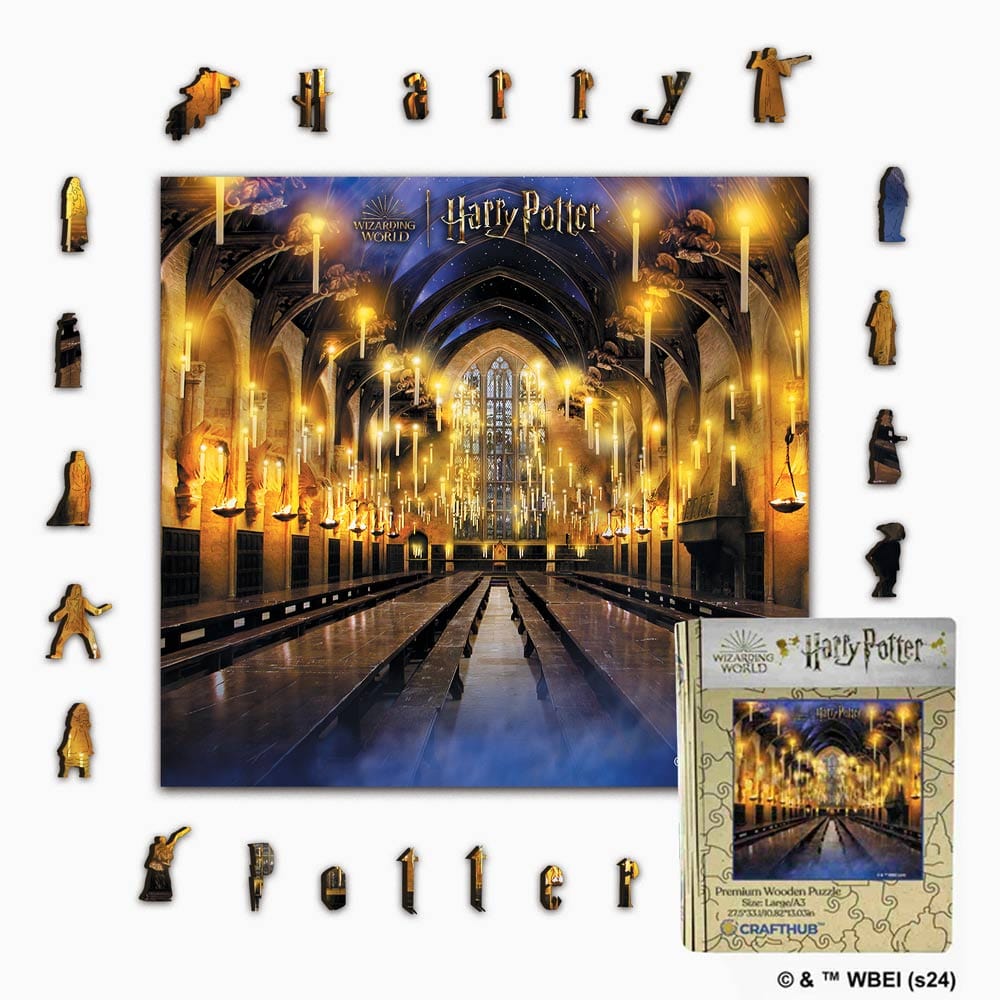 Harry Potter Den store salen Puslespill i tre