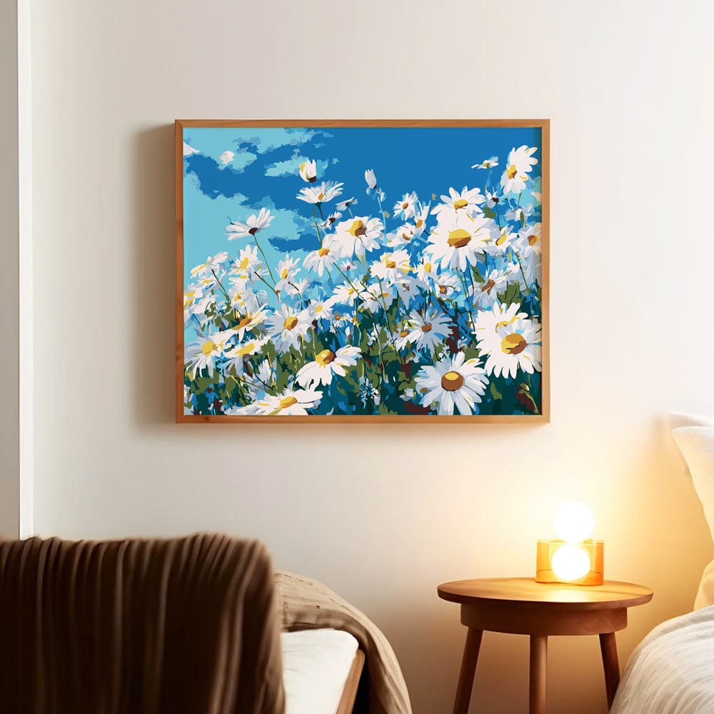 Painting By Numbers Kits 15.7" x 19.6" (40 x 50cm) Summer Daisies - Paint By Numbers Kit