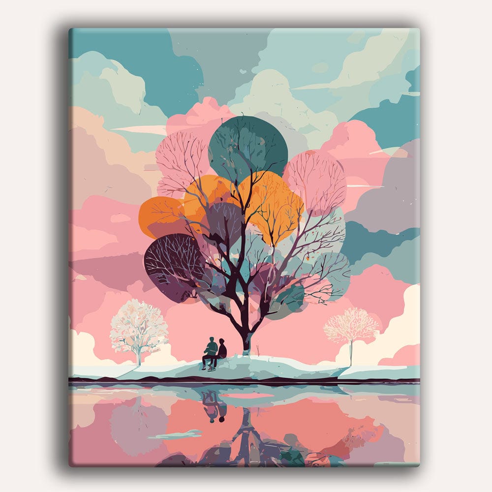 Painting By Numbers Kits 15.7" x 19.6" (40 x 50cm) Seasons of Us - Paint By Numbers Kit