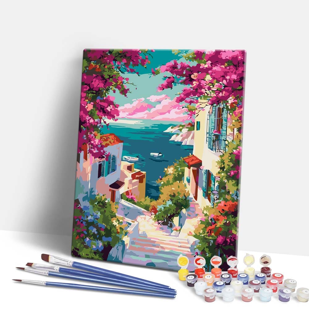 Painting By Numbers Kits 15.7" x 19.6" (40 x 50cm) Coastal Charm - Paint By Numbers Kit