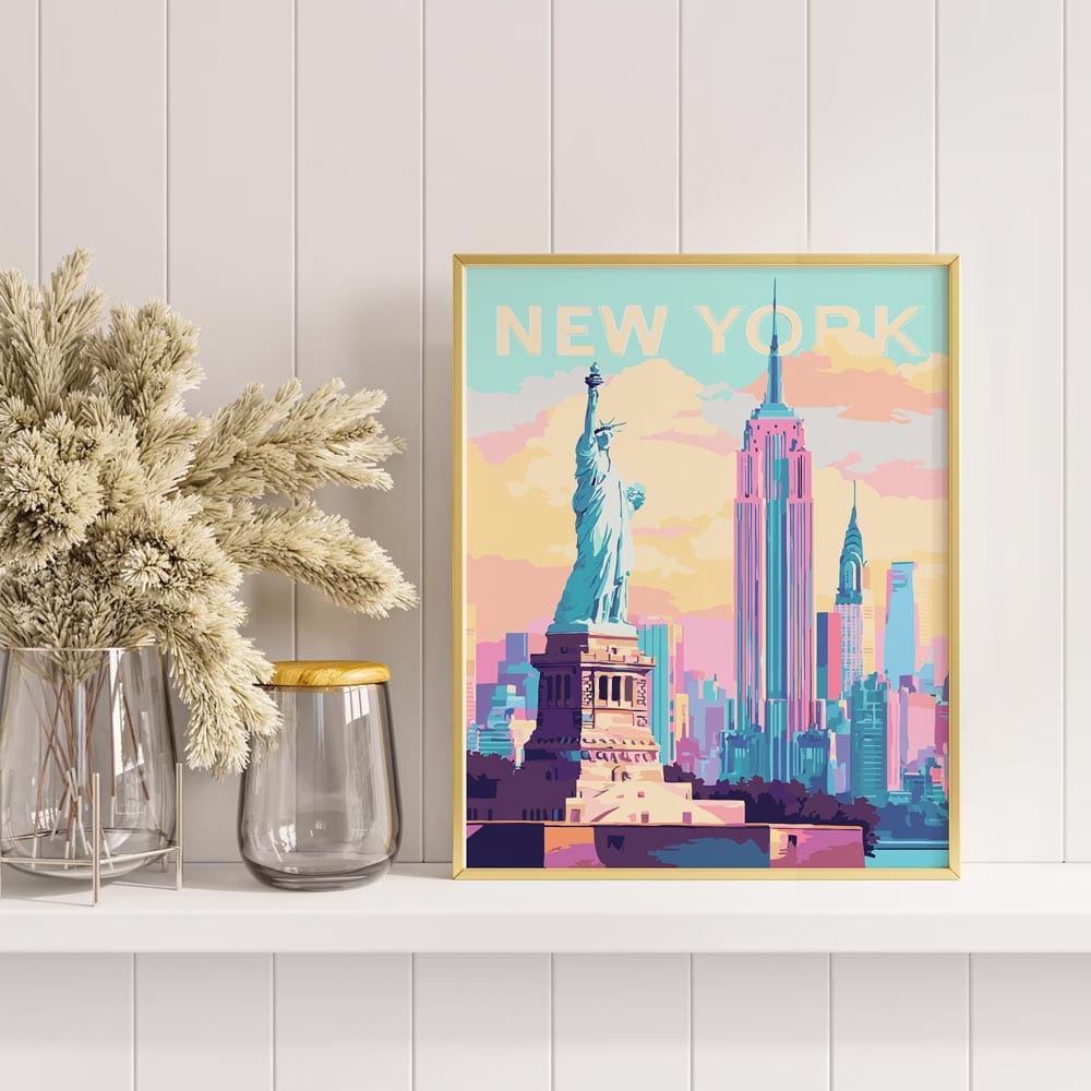 Painting By Numbers Kits 15.7" x 19.6" (40 x 50cm) New York - Paint By Numbers Kit