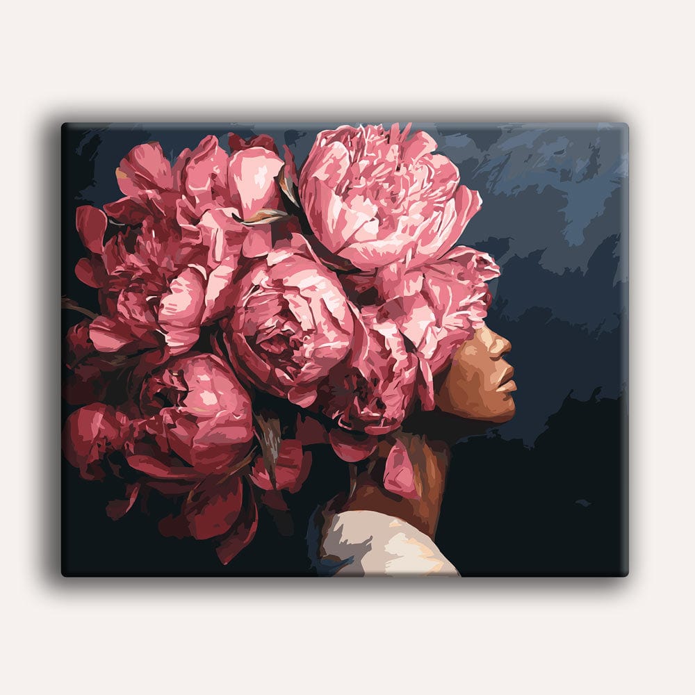 Painting By Numbers Kits 15.7" x 19.6" (40 x 50cm) Pink Peonies - Paint By Numbers Kit