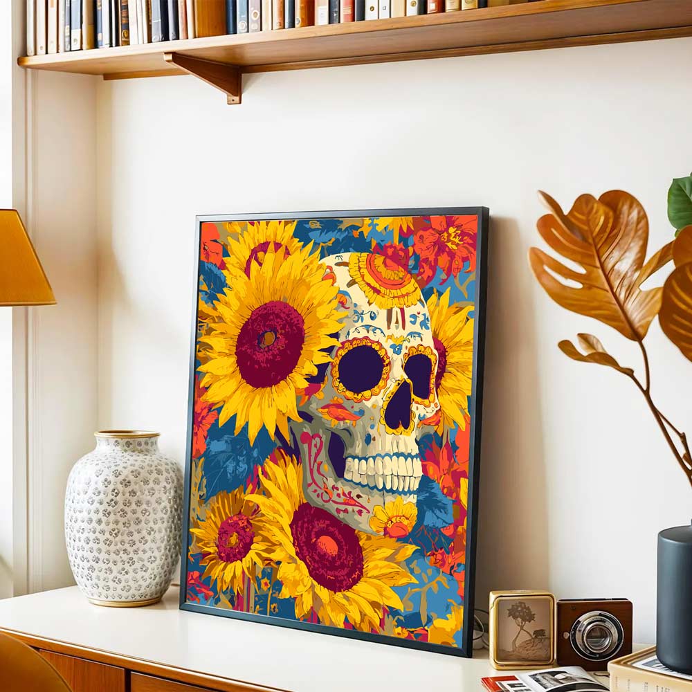 Painting By Numbers Kits 15.7" x 19.6" (40 x 50cm) Skull Candy - Paint By Numbers Kit