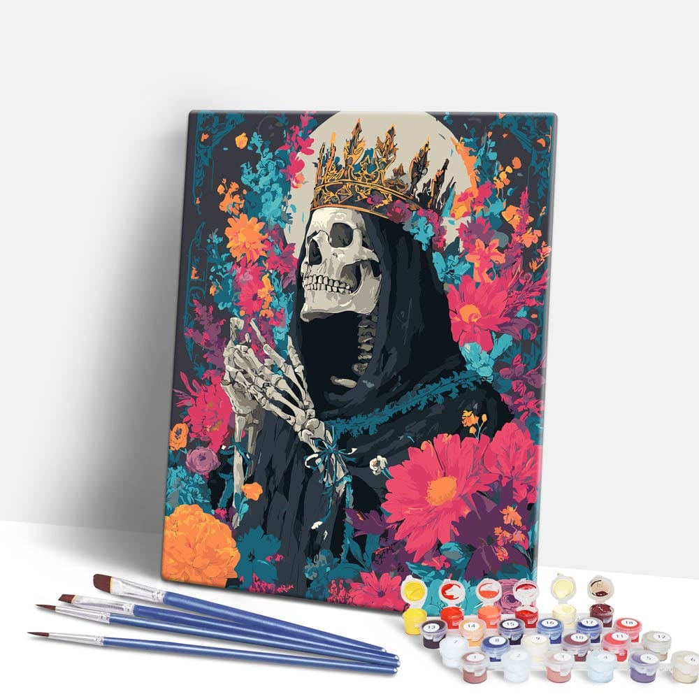 Painting By Numbers Kits 15.7" x 19.6" (40 x 50cm) Skull King - Paint By Numbers Kit