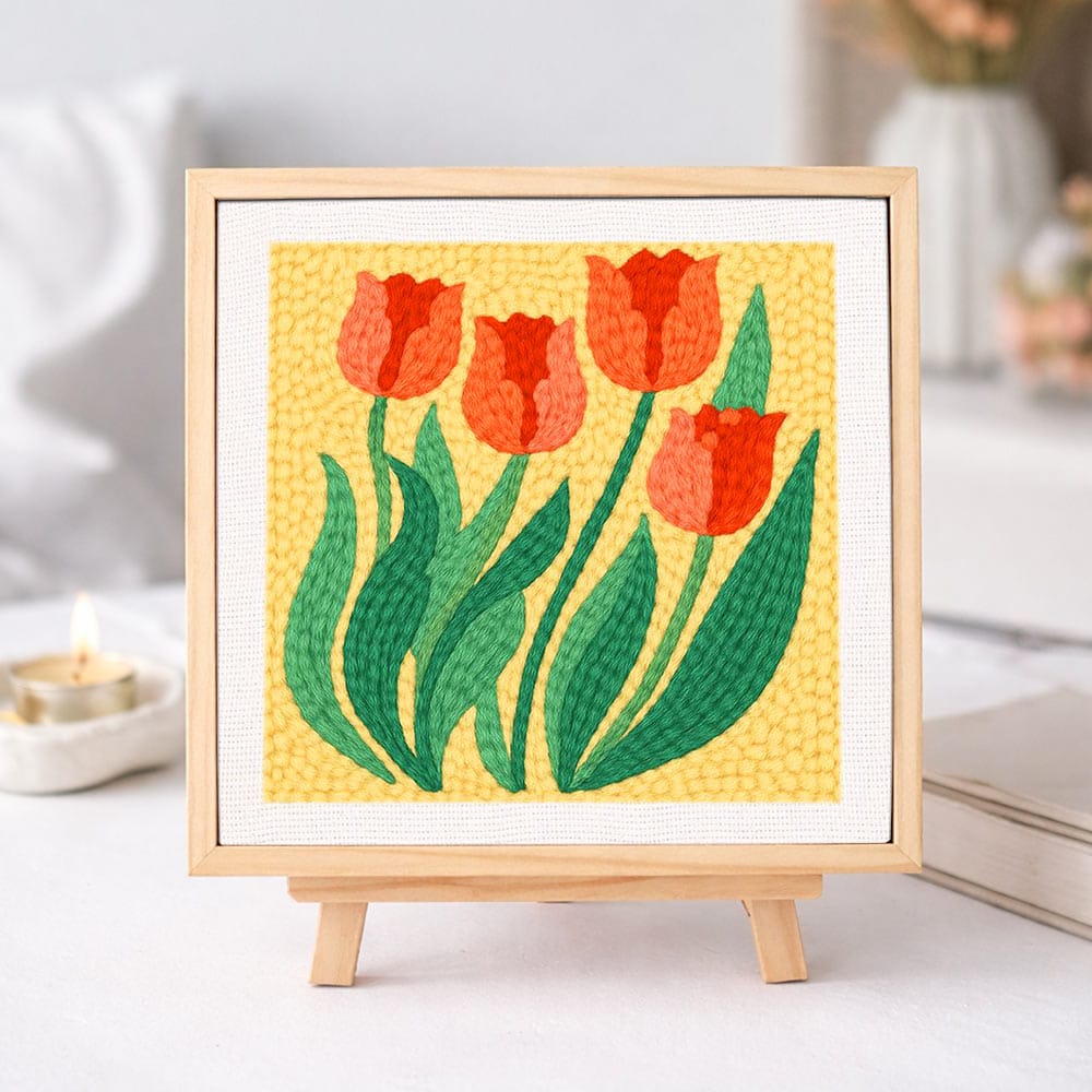 Tulips - Punch Needle Kit – Craft Hub Norway