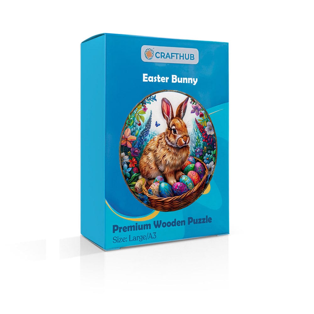 Animal Jigsaw Puzzle > Wooden Jigsaw Puzzle > Jigsaw Puzzle Easter Bunny - Wooden Jigsaw Puzzle