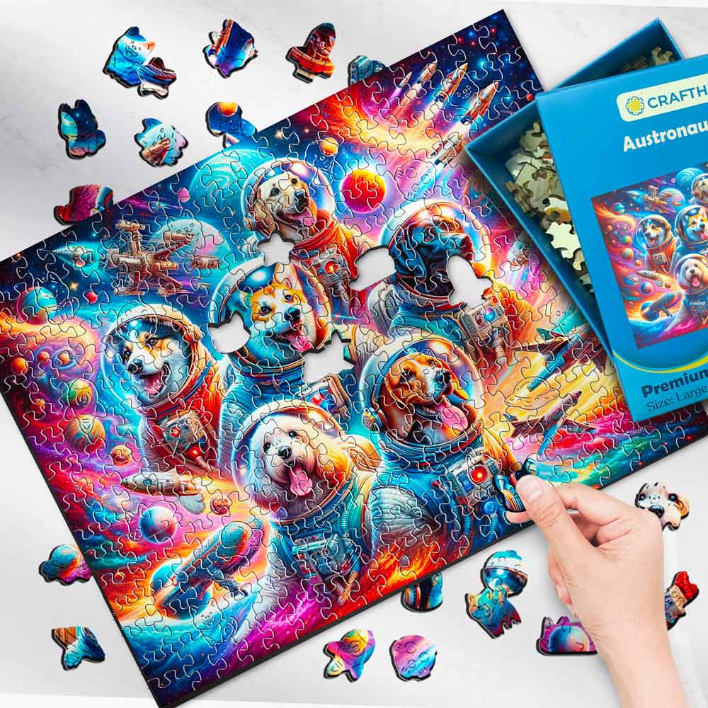 Astronaut Dogs  - Jigsaw Puzzle