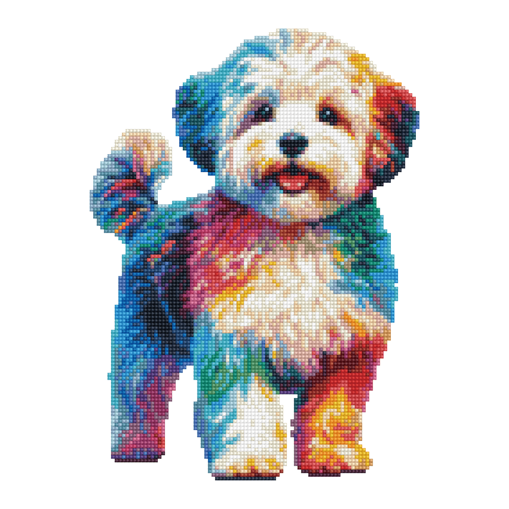 15.7"x15.7" / 40cm x 40cm Maltipoo Dog - Diamond Painting Kit