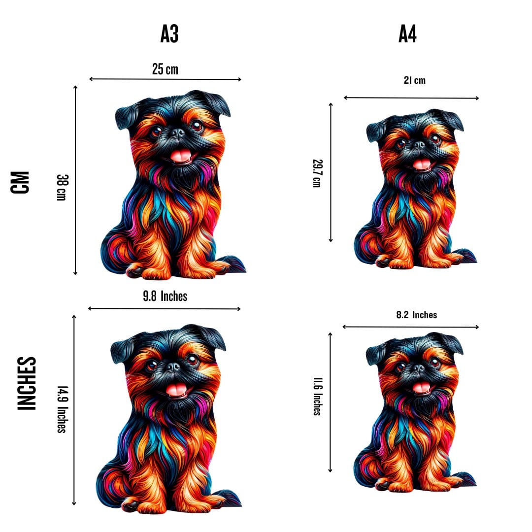 Animal Jigsaw Puzzle > Wooden Jigsaw Puzzle > Jigsaw Puzzle Brussels Griffon Dog - Jigsaw Puzzle