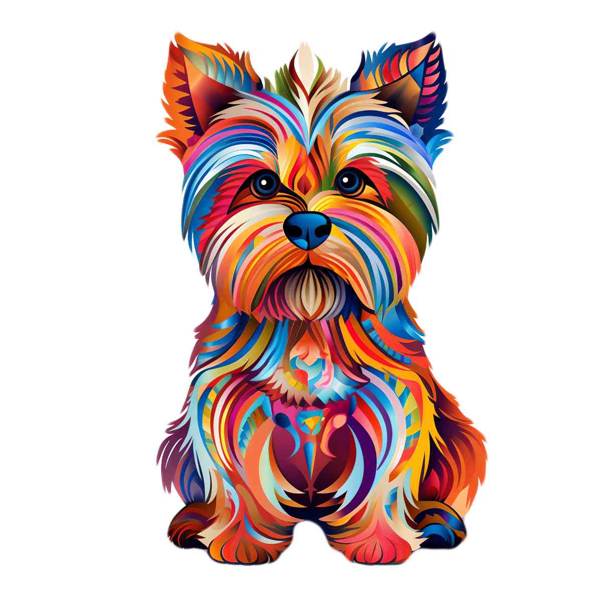 LEVLO Kosmetiktasche Mit Yorkshire Terrier Design – Baumwoll-Leinen, 23x17 Cm, Reißverschluss, Perfektes Geschenk