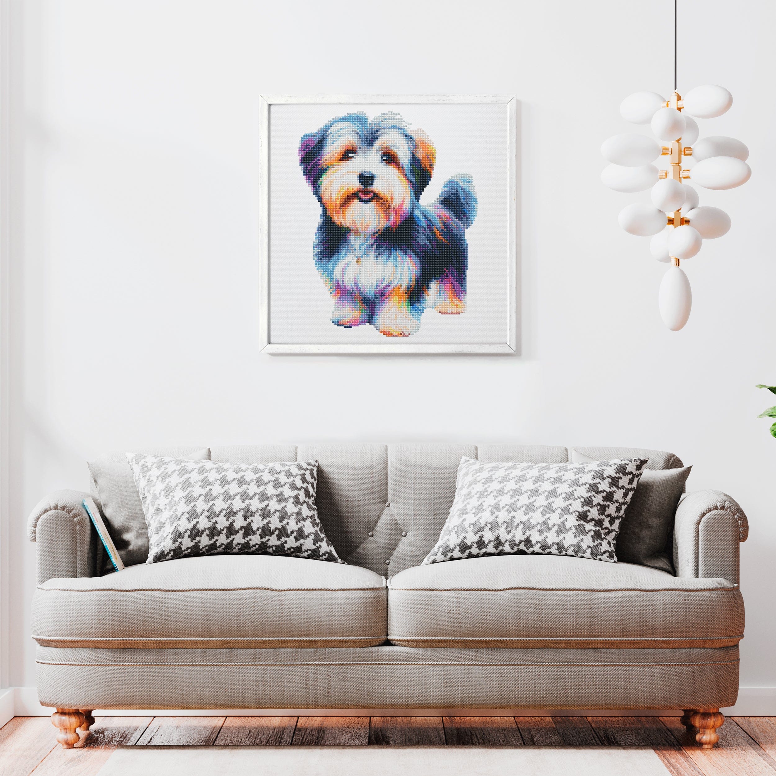 15.7"x15.7" / 40cm x 40cm Havanese Dog - Diamond Painting Kit