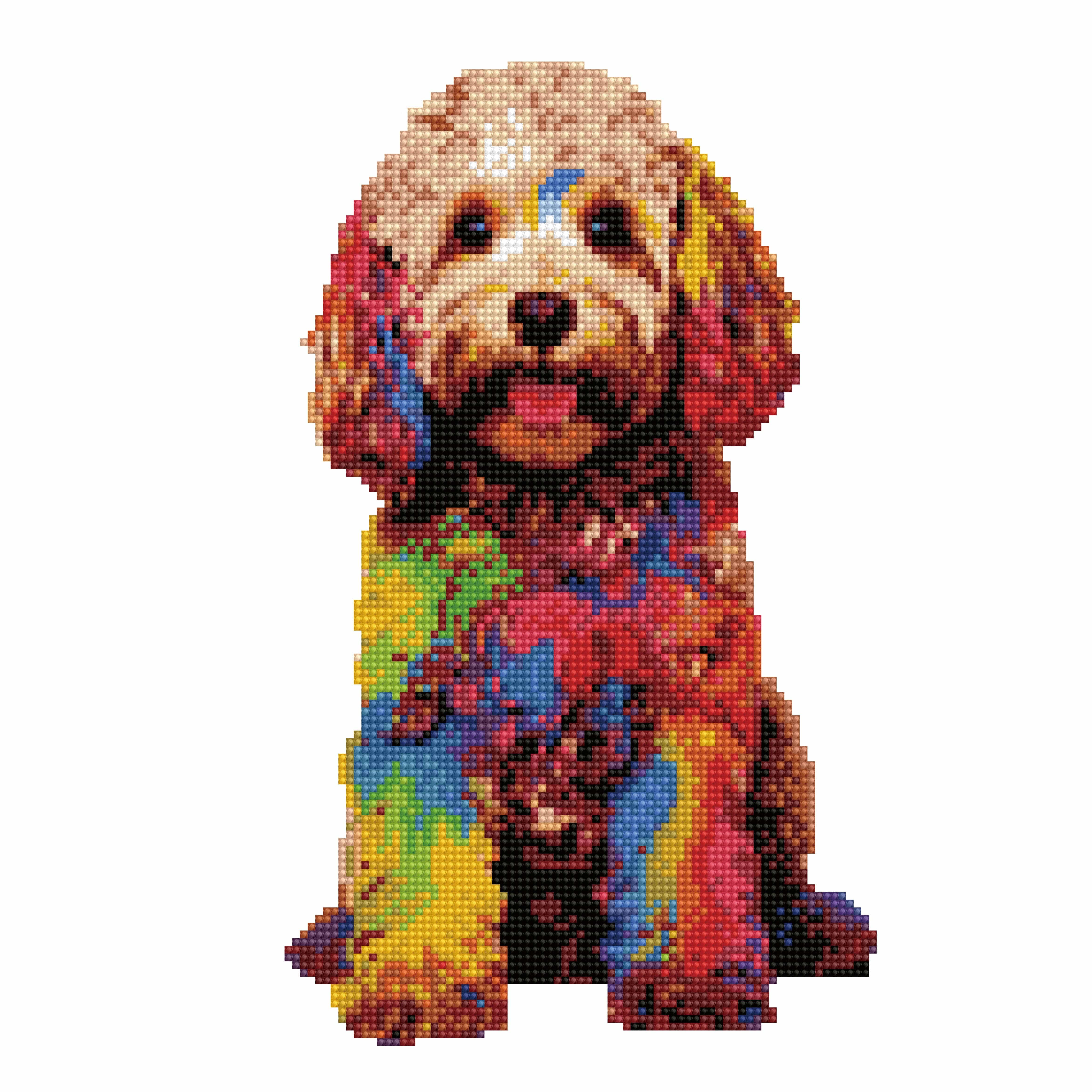 40x40cm Cockapoo Dog - Diamond Painting Kit