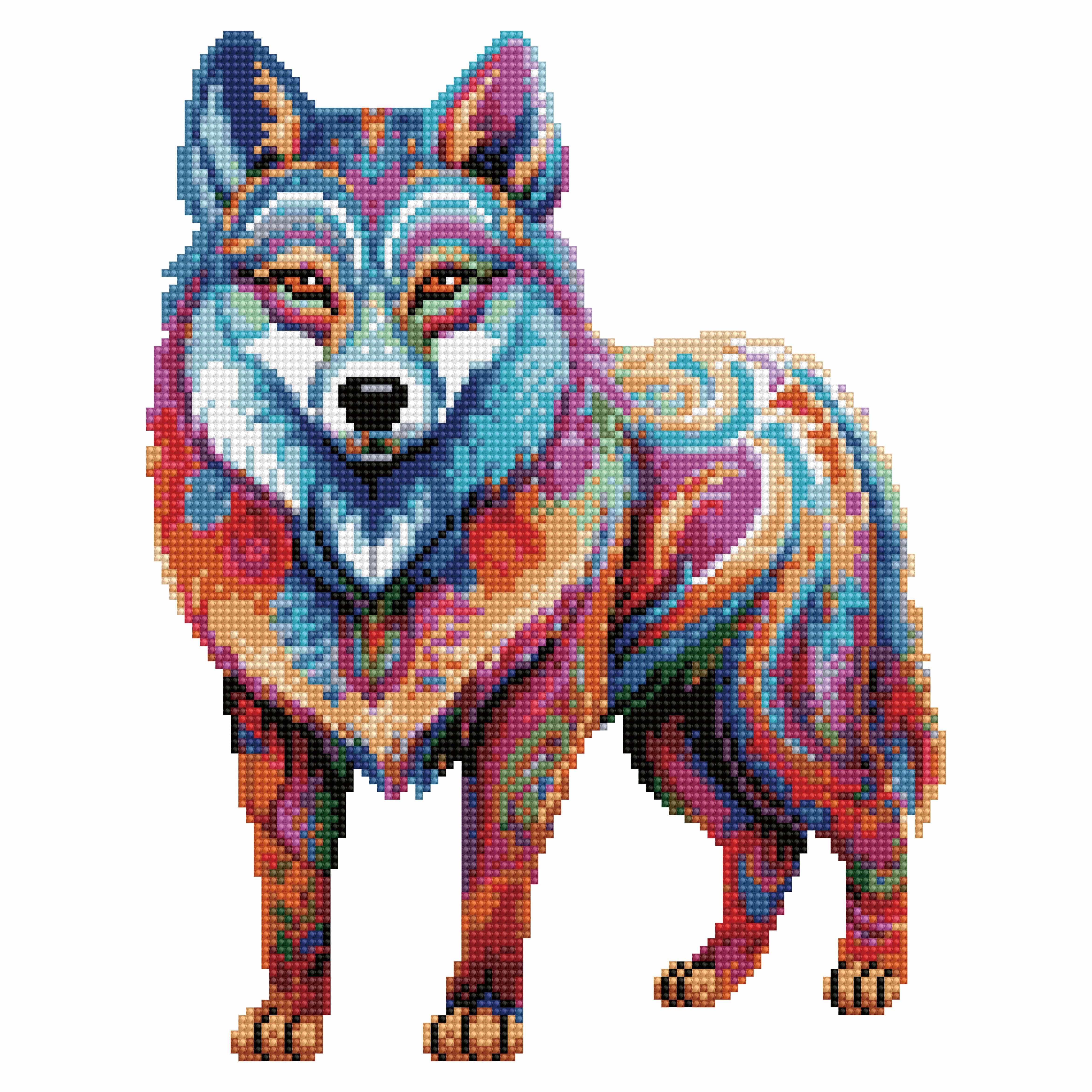 40x40cm Siberian Husky Dog - Diamond Painting Kit